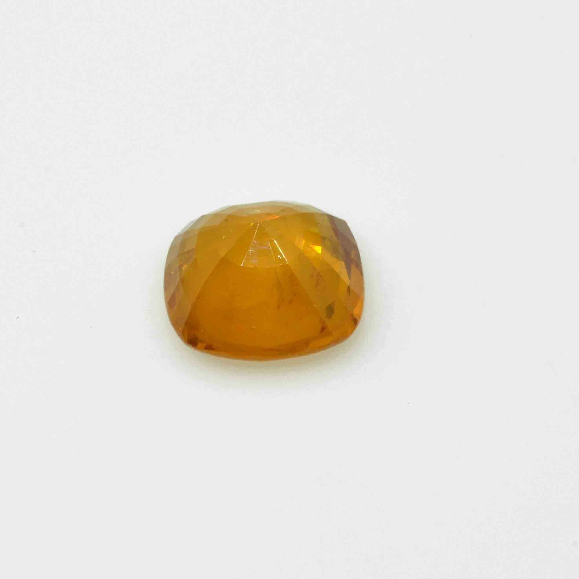 2.95 Cts Natural Yellow 2024 Sapphire Loose Gemstone Cushion Cut