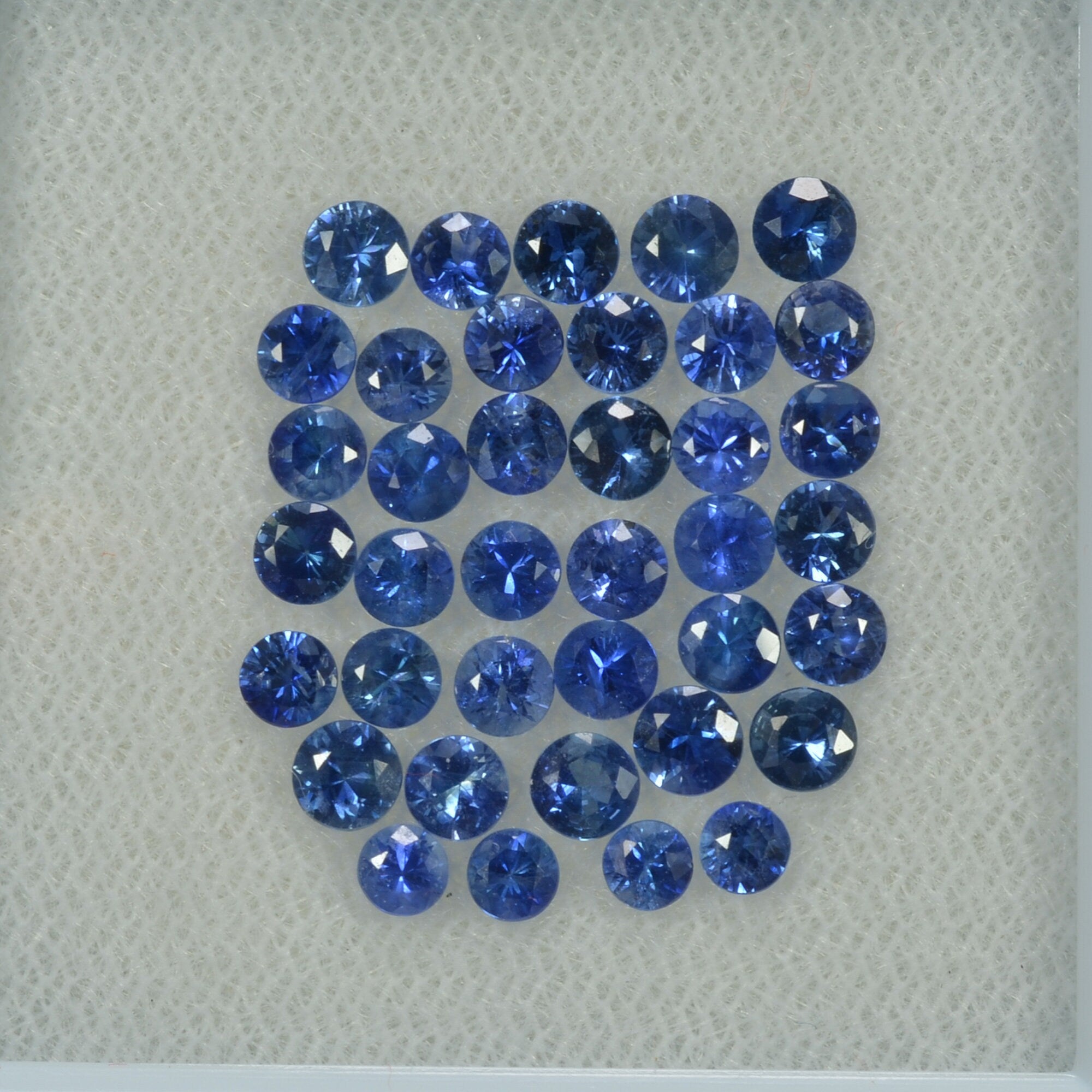 3 mm Natural cheapest Blue Sapphire Round Cut Lot 15 Pcs 1.88 Cts Calibrated Faceted Loose Gemstones