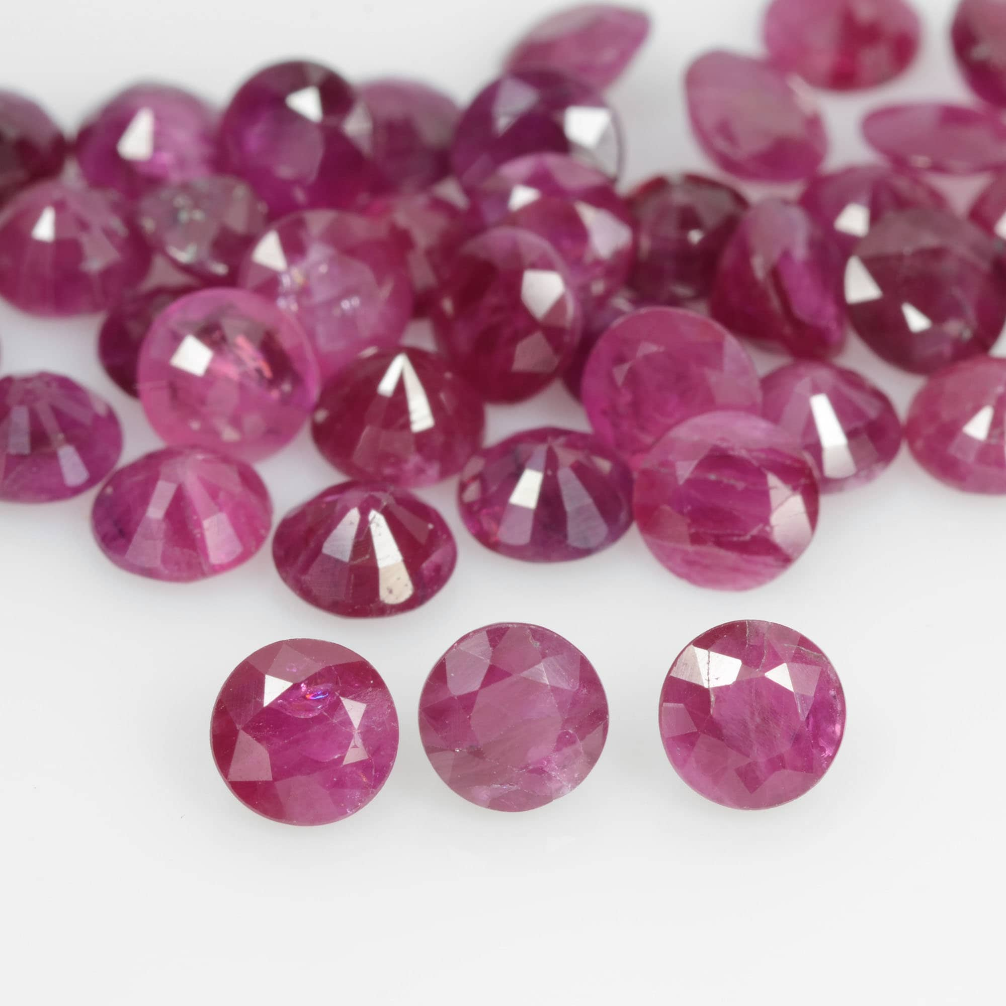 5 Pieces 4mm Johnson deals Ruby Round Faceted Gemstone | Pink Ruby Gemstone | Precious Stone | 4mm Ruby Round Cut | Loose Gemstone | Ruby Round