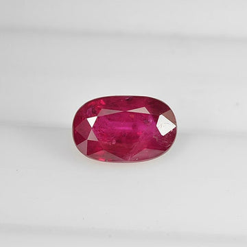 1.11 cts Natural Thai Ruby Loose Gemstone Oval Cut