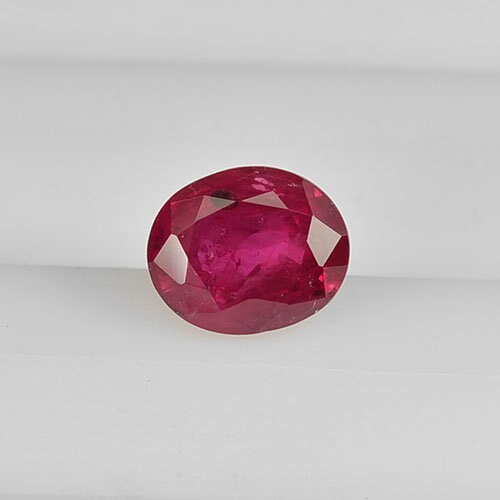 0.81 cts Natural Thai Ruby Loose Gemstone Oval Cut