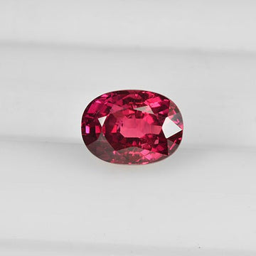 1.68 cts Natural Africa Ruby Loose Gemstone Oval Cut GRS Certified