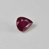 0.81 cts Natural Burma Ruby Loose Gemstone Pear Cut