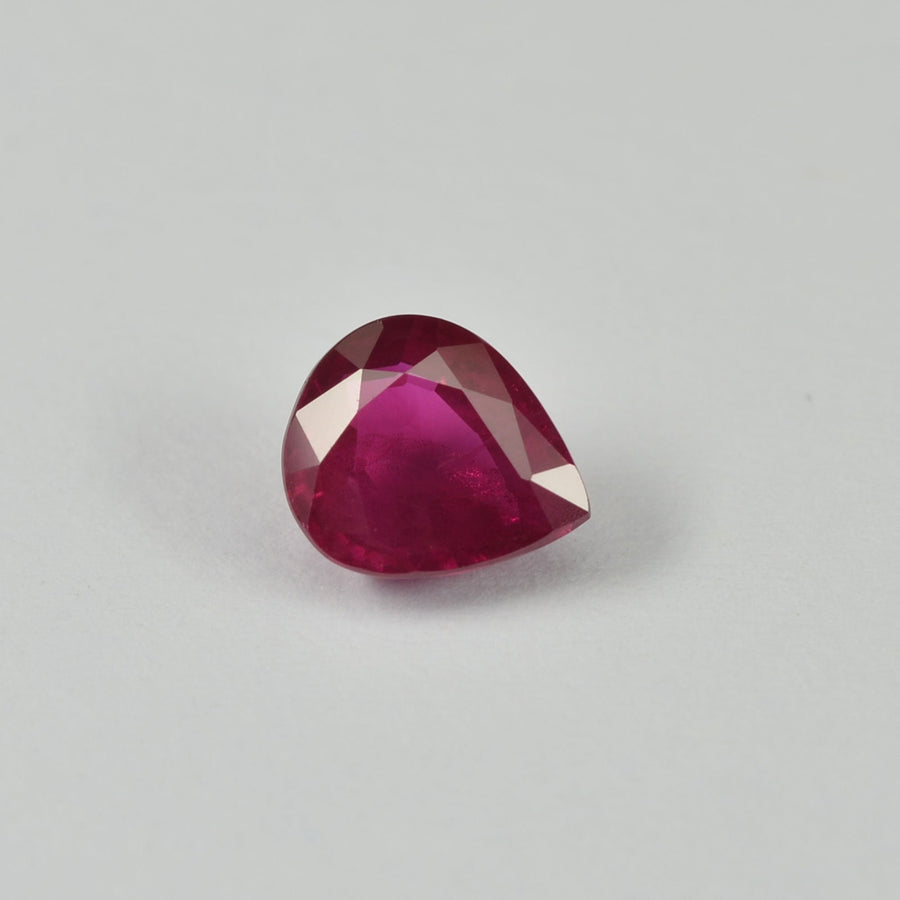 0.78 cts Natural Burma Ruby Loose Gemstone Pear Cut