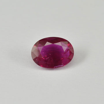 0.86 cts Natural Burma Ruby Loose Gemstone Oval Cut