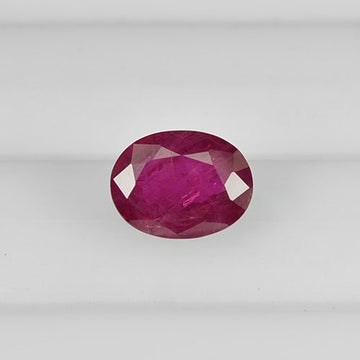 0.96 cts Natural Thai Ruby Loose Gemstone Oval Cut