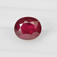 3.22 cts Natural Madagascar Ruby Loose Gemstone Oval Cut | GRS Certified