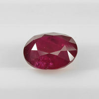 3.22 cts Natural Madagascar Ruby Loose Gemstone Oval Cut | GRS Certified