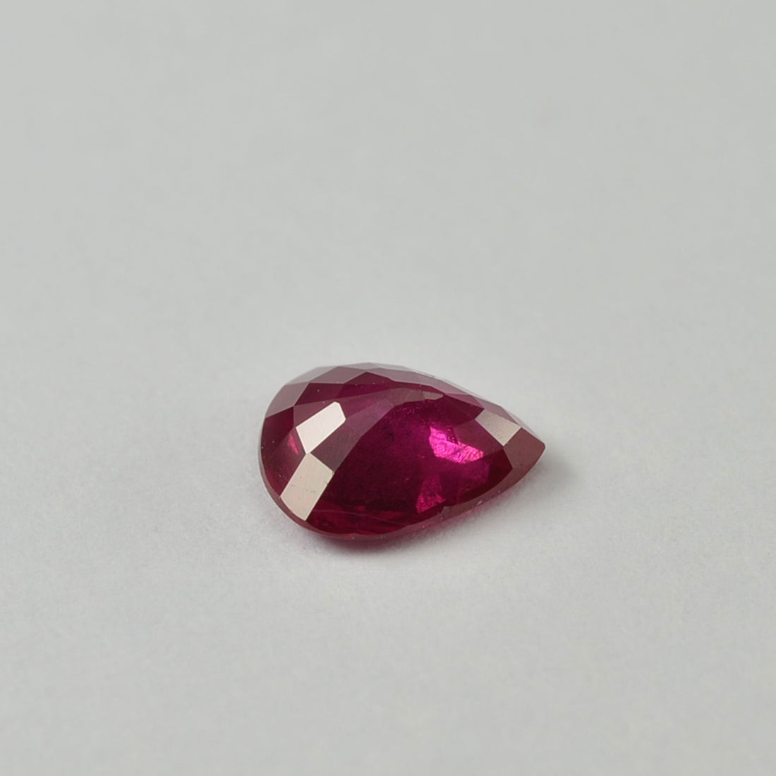 0.61 cts Natural Burma Ruby Loose Gemstone Pear Cut