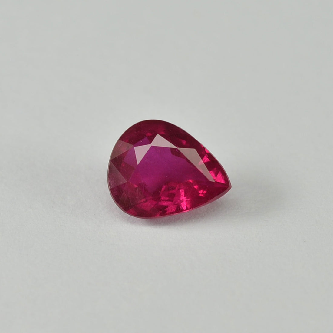 0.61 cts Natural Burma Ruby Loose Gemstone Pear Cut