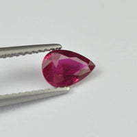 0.69 cts Natural Burma Ruby Loose Gemstone Pear Cut