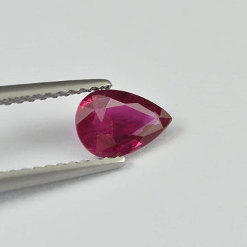 0.69 cts Natural Burma Ruby Loose Gemstone Pear Cut