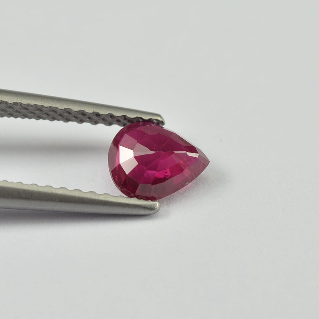 0.70 cts Natural Burma Ruby Loose Gemstone Pear Cut