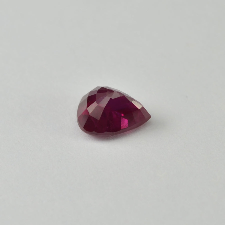 0.81 cts Natural Burma Ruby Loose Gemstone Pear Cut