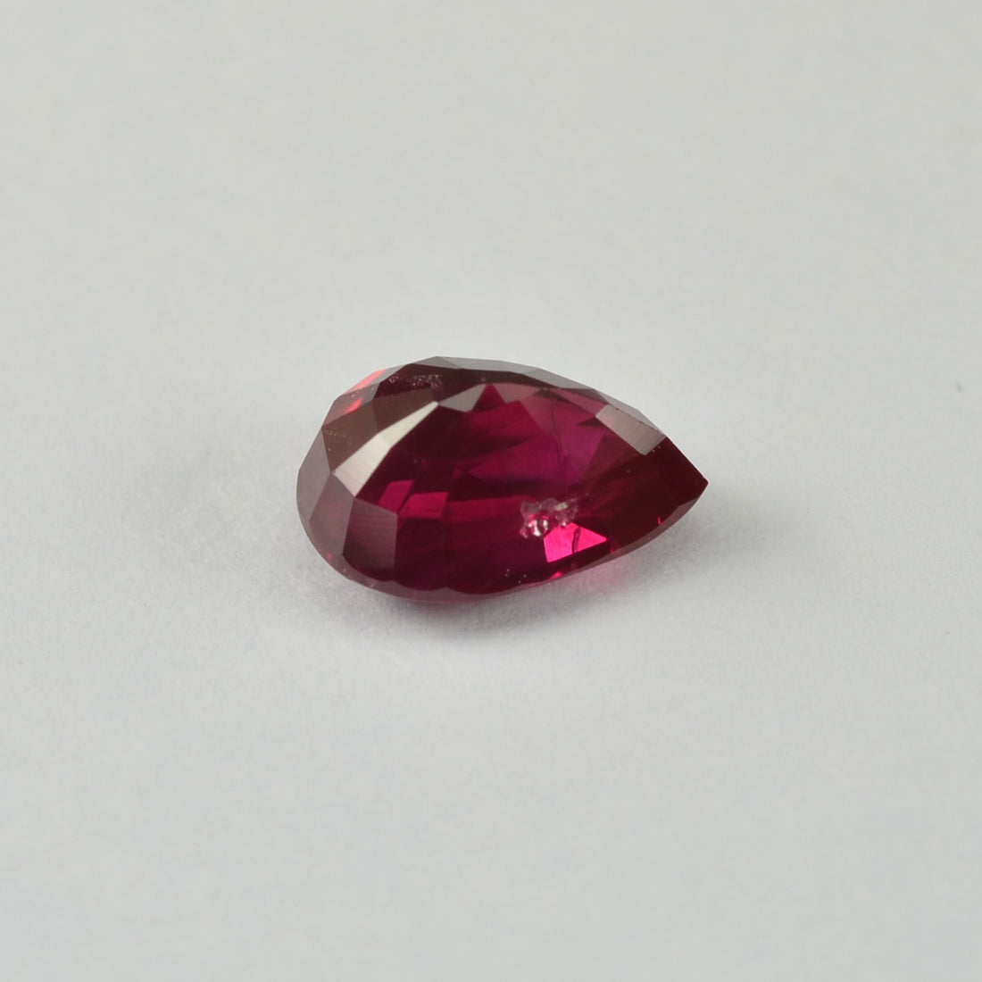 0.96 cts Natural Burma Ruby Loose Gemstone Pear Cut