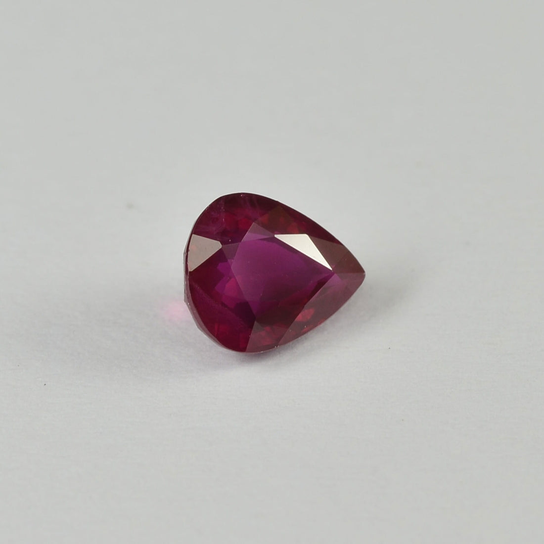 0.70 cts Natural Burma Ruby Loose Gemstone Pear Cut