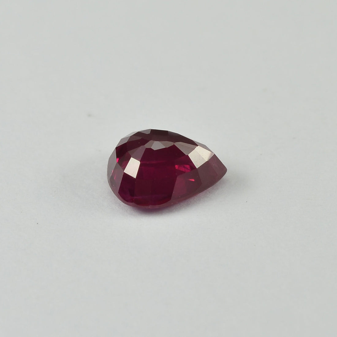 0.70 cts Natural Burma Ruby Loose Gemstone Pear Cut