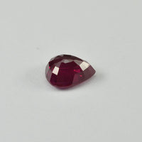 0.70 cts Natural Burma Ruby Loose Gemstone Pear Cut