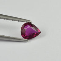 0.60 cts Natural Burma Ruby Loose Gemstone Pear Cut