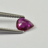 0.60 cts Natural Burma Ruby Loose Gemstone Pear Cut