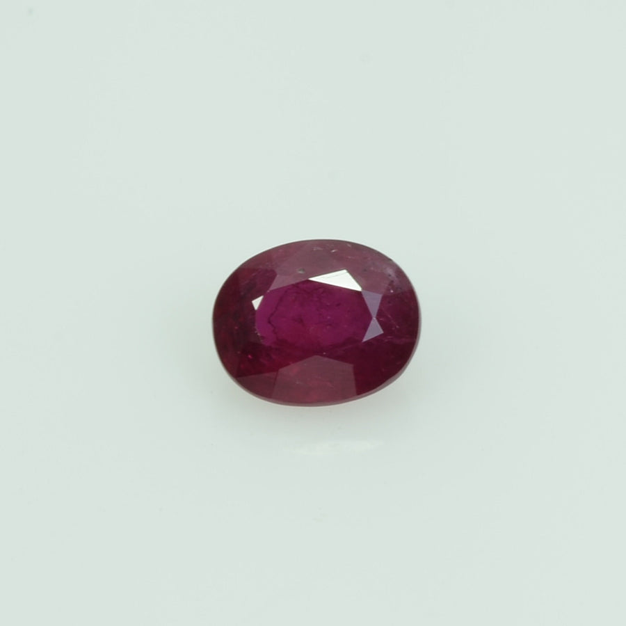 0.52 cts Natural Thai Ruby Loose Gemstone Oval Cut