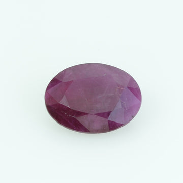 1.39 cts Natural Burma Ruby Loose Gemstone Oval Cut