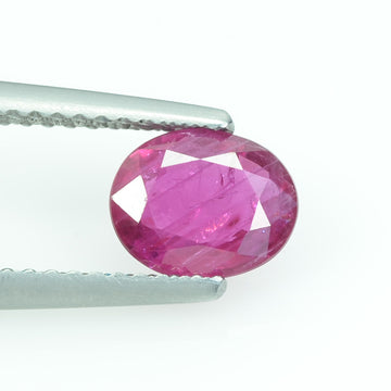 1.00 Cts Natural Ruby Loose Gemstone Oval Cut