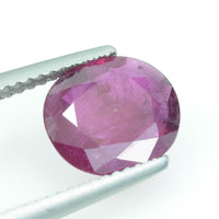 2.14 Cts Natural Ruby Loose Gemstone Oval Cut