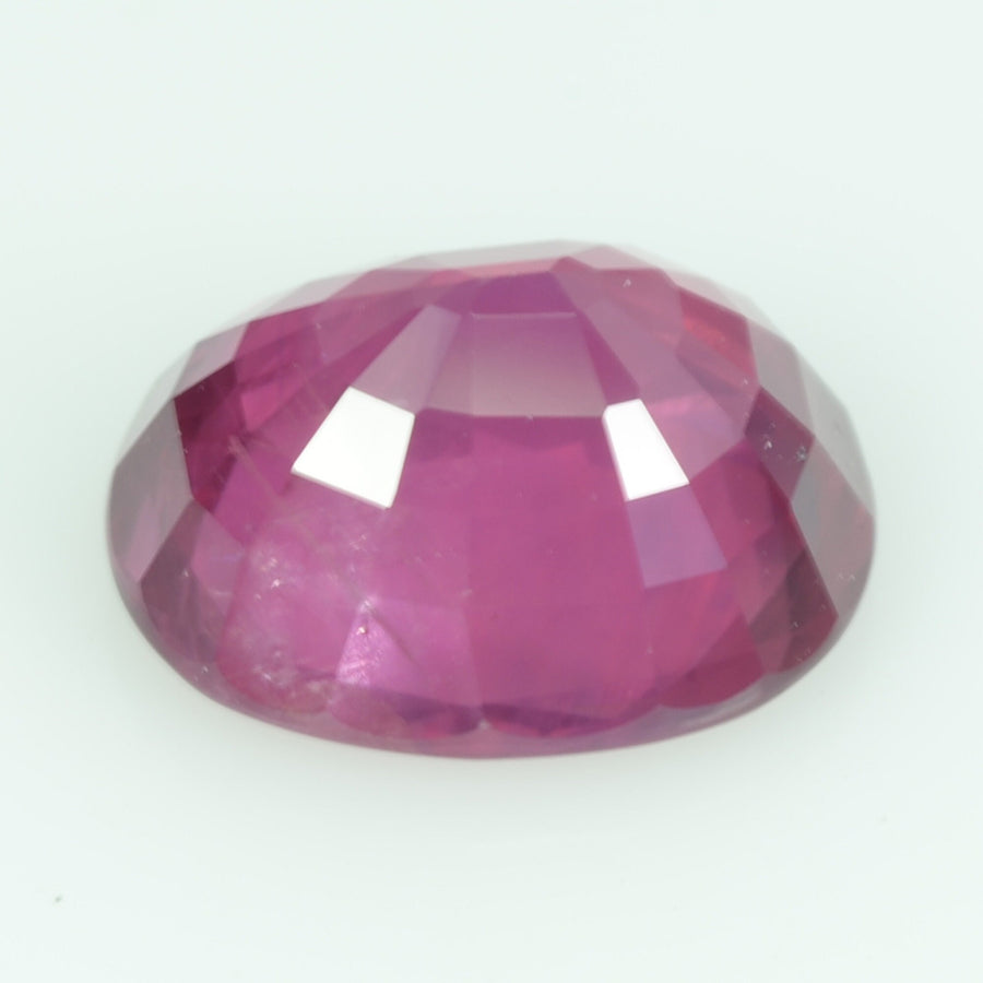 4.17 Cts Natural Pinkish Red Ruby Loose Gemstone Oval Cut