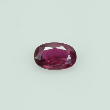 0.51 cts Natural Thai Ruby Loose Gemstone Oval Cut