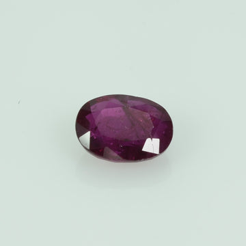 0.71 cts Natural Thai Ruby Loose Gemstone Oval Cut