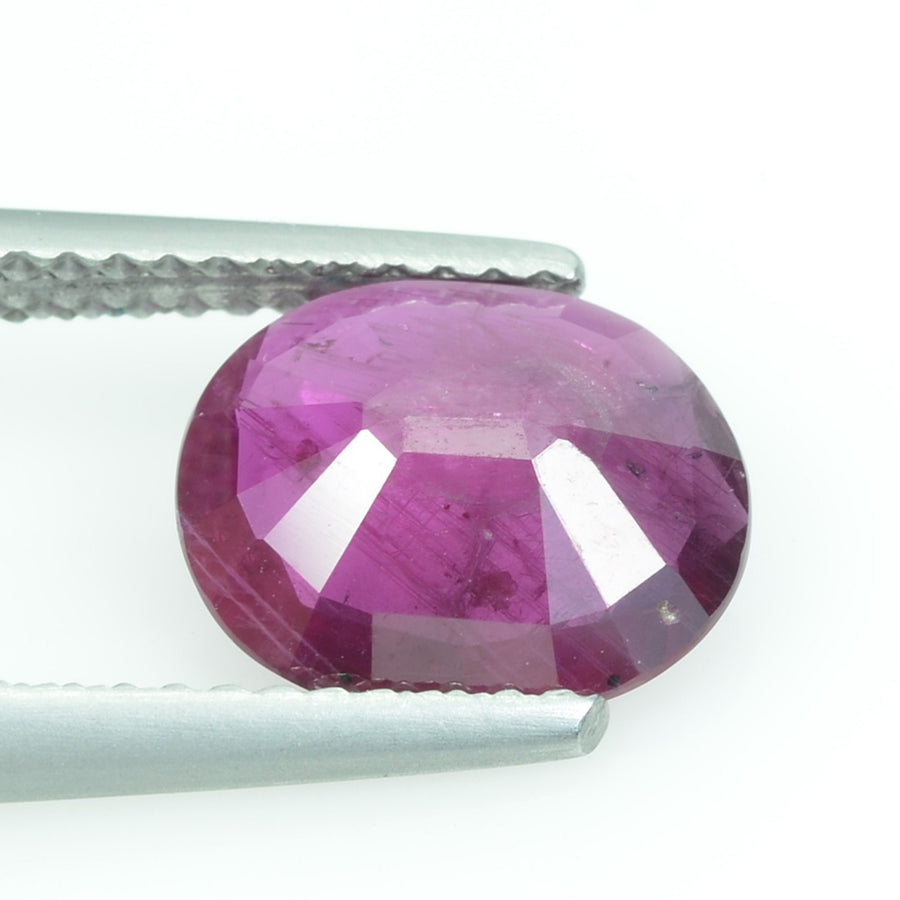 2.14 Cts Natural Ruby Loose Gemstone Oval Cut