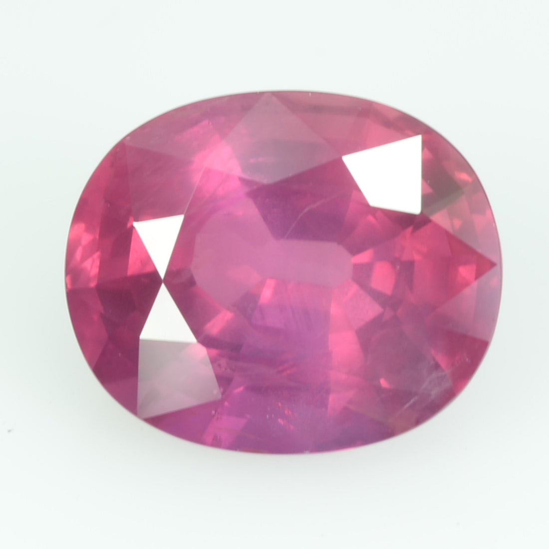 4.17 Cts Natural Pinkish Red Ruby Loose Gemstone Oval Cut