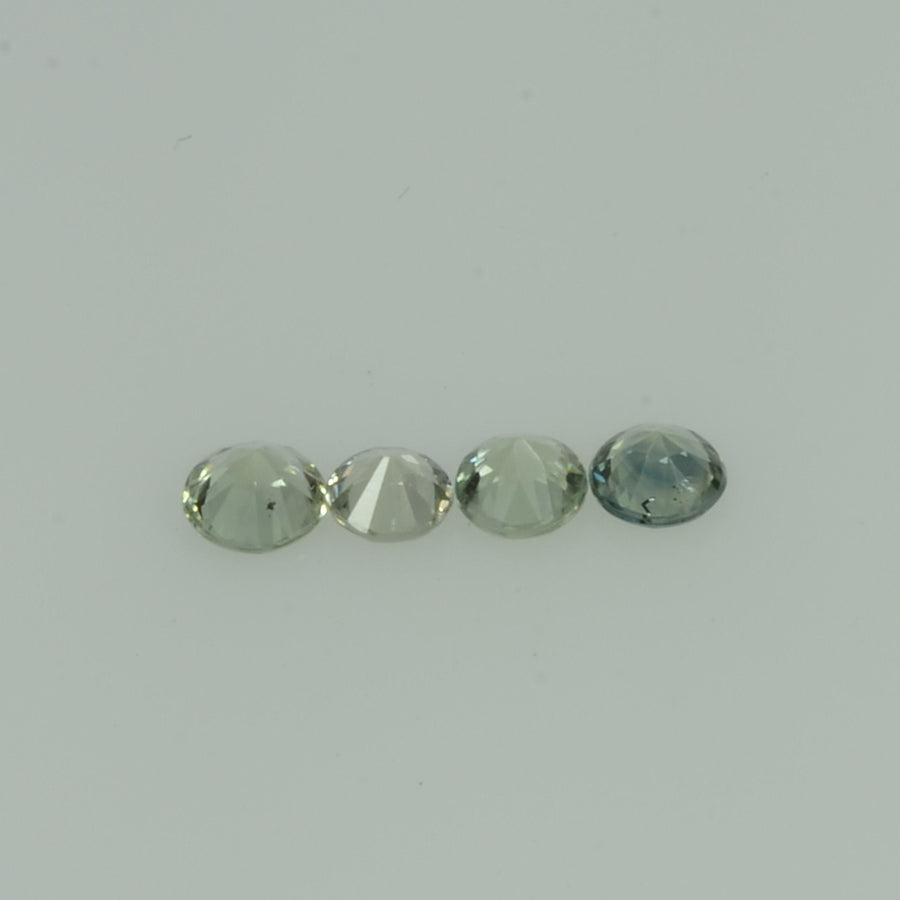 1.4-3.0 mm Natural Greenish Yellow Sapphire Loose Gemstone Round Diamond Cut Vs Quality Color