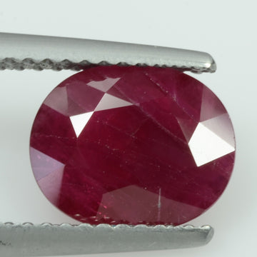 2.29 cts Natural Burma Ruby Loose Gemstone Oval Cut