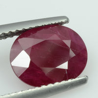 2.29 cts Natural Burma Ruby Loose Gemstone Oval Cut