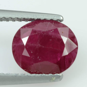 1.96 cts Natural Burma Ruby Loose Gemstone Oval Cut