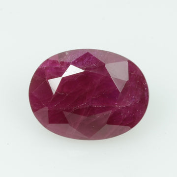 1.61 cts Natural Burma Ruby Loose Gemstone Oval Cut