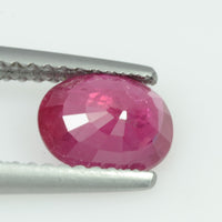 1.24 cts Natural Burma Ruby Loose Gemstone Oval Cut