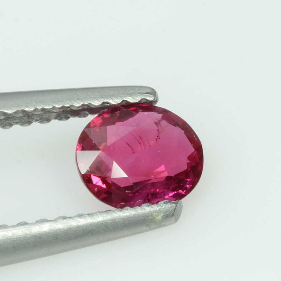 0.56 cts Unheated Natural Burma Ruby Loose Gemstone Oval Cut