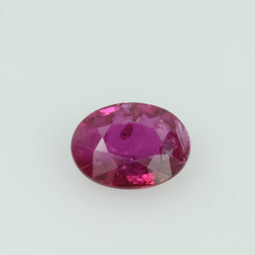 0.48 Cts Natural Vietnam Ruby Loose Gemstone Oval Cut