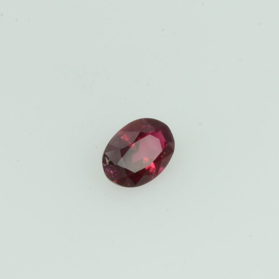 0.12 Cts Natural Burma Ruby Loose Gemstone Oval Cut