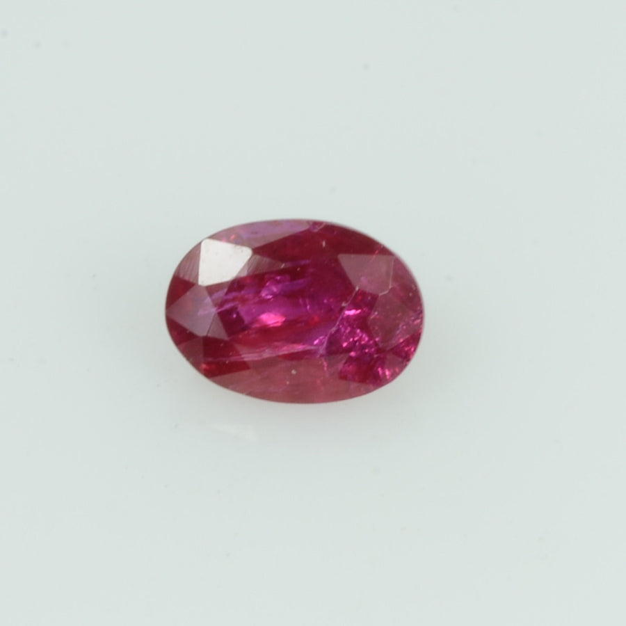 0.38 Cts Natural Burma Ruby Loose Gemstone Oval Cut