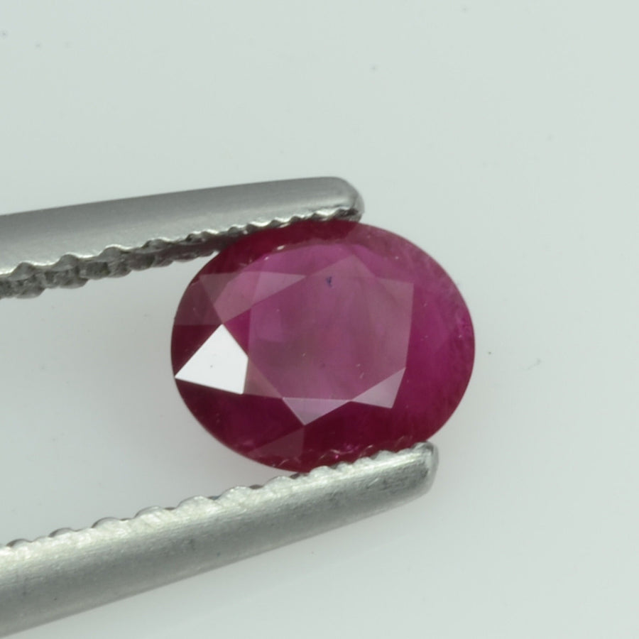 0.43 Cts Natural Burma Ruby Loose Gemstone Oval Cut