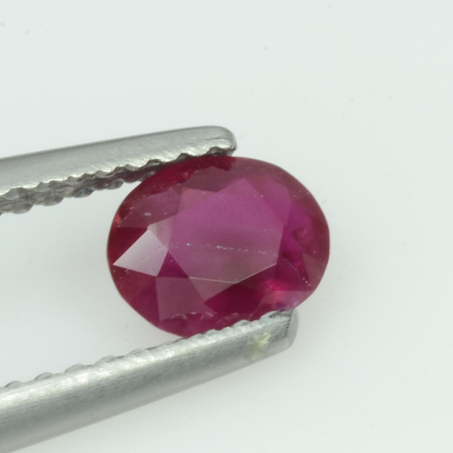 0.67 Cts Natural Burma Ruby Loose Gemstone Oval Cut