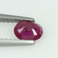 0.67 Cts Natural Burma Ruby Loose Gemstone Oval Cut