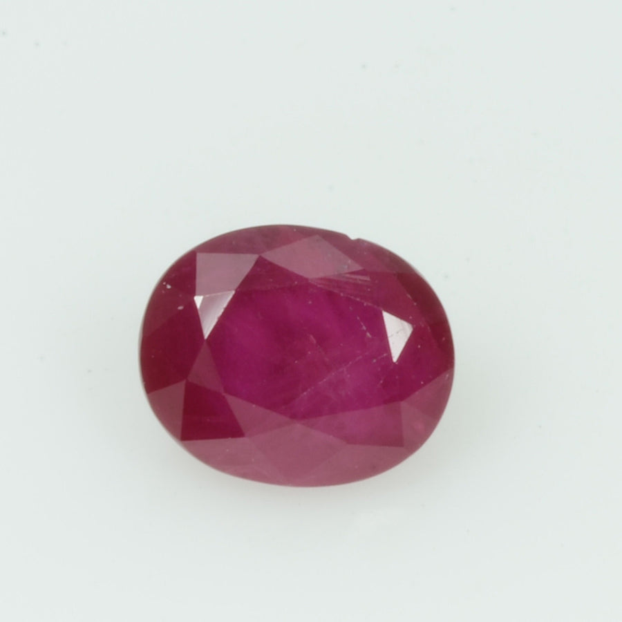 0.92 Cts Natural Burma Ruby Loose Gemstone Oval Cut