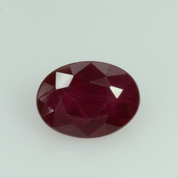 1.08 Cts Natural Burma Ruby Loose Gemstone Oval Cut