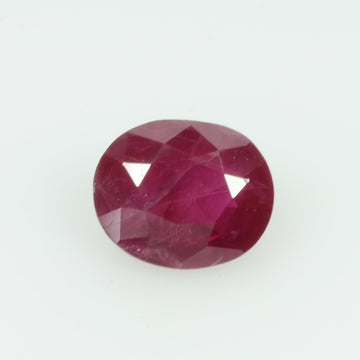 0.80 cts Natural Burma Ruby Loose Gemstone Oval Cut