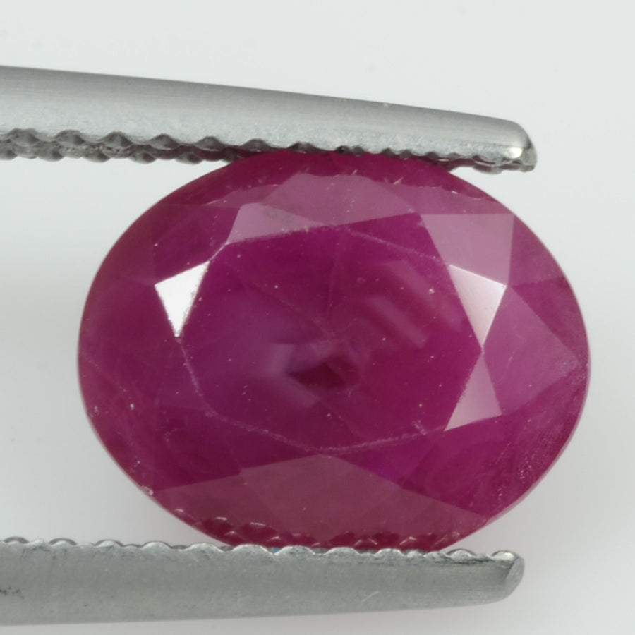 2.42 cts Natural Burma Ruby Loose Gemstone Oval Cut